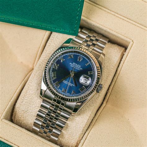 rolex originale datejust blue|rolex datejust blue dial 36mm.